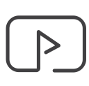 draw, drawn, line, sketch, social media, youtube svg vector icon