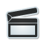 clap, movie, sticker icon