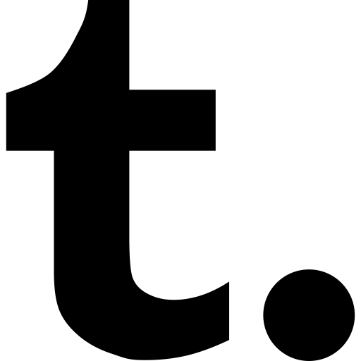 Tumblr svg vector icon