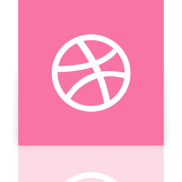 dribbble,mirror icon