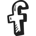 facebook, like, logo, sign, social network svg vector icon
