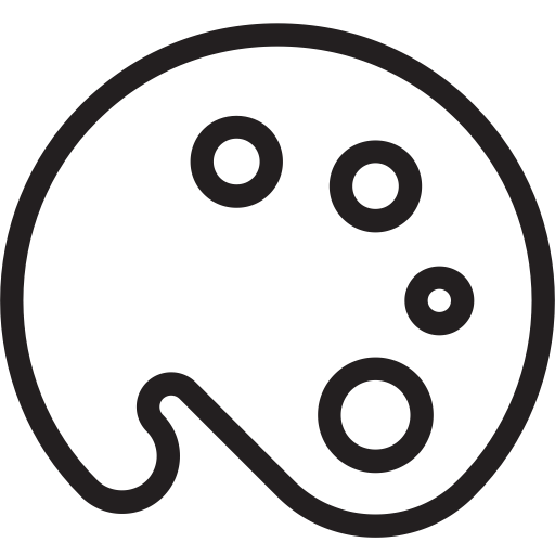 Palette svg vector icon