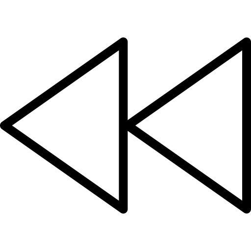 Rewind svg vector icon