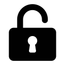 lock, open svg vector icon