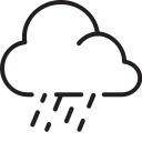 cloud, downpour, rain, weather svg vector icon