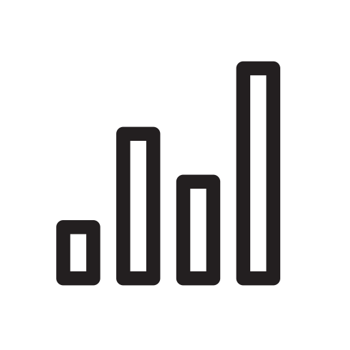 Statistics svg vector icon