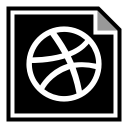 dribbble, media, social svg vector icon