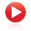 button, play, red icon