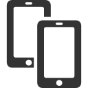 two,smatphones icon