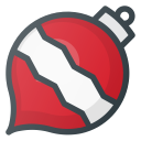 christmas, ornament svg vector icon