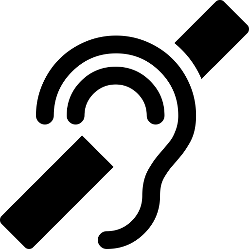 Hard Of Hearing svg vector icon