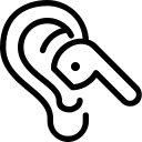 airpod, ear svg vector icon