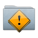 folder,graphite,danger icon