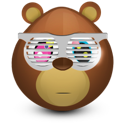 bear, shades icon
