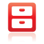 archive, red icon