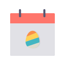 calendar, celebration, day, easter, egg, event, festival svg vector icon