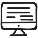 computer, digitaltv, marketing, media, monitor, screen, television svg vector icon