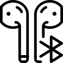 airpods, bluetooth svg vector icon