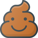 emoji, emote, emot, emot, poo, smiling svg vector icon