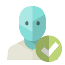 user,checkmark icon