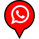 logo, pin, whatsapp svg vector icon