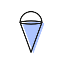 christmas, christmastime, cone, deco, fun, holiday, jesus svg vector icon