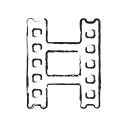 cinema, film, gallery, media, real, video svg vector icon