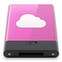 idisk, pink, w icon