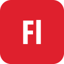 adobe, flash, rounded svg vector icon