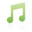green, music icon
