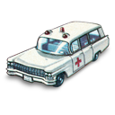 ambulance, cadillac, car icon