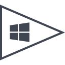 flag, media, social, windows svg vector icon