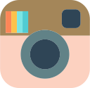 brand, instagram, logo, network, social svg vector icon