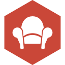 hexagon, media, readability, social svg vector icon