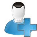 add, plus, user icon