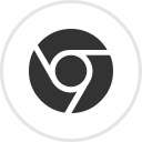 chrome, media, online, social svg vector icon