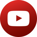 circle, colored, gradient, media, social, social media, youtube svg vector icon