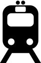 rail, train, transportation svg vector icon