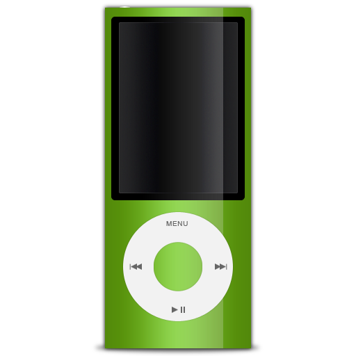 5g, green, ipod, nano icon