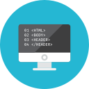 coding, html svg vector icon