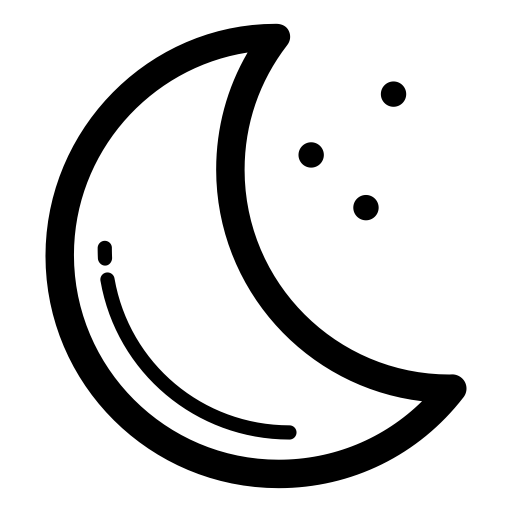 Moon svg vector icon