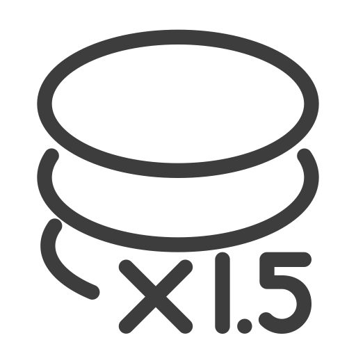 Mileage Doubling svg vector icon