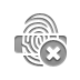 fingerprint,reader,close icon