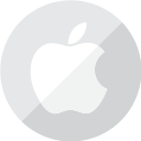 apple, communication, logo, mobile, silver, telephone svg vector icon