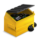 full,trash,recycle bin icon