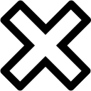 close, delete, erase, interface, remove svg vector icon
