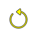 playback, replay, rewind, snapchat svg vector icon