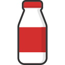 beverage, bottle, drink, food, healthy, milk, packaging svg vector icon