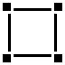 crop, editor, line, shape, stroke svg vector icon