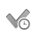 checkmark,clock icon